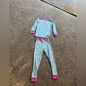 Little sleepies friendship bracelet light blue pajamas long sleeve 3T